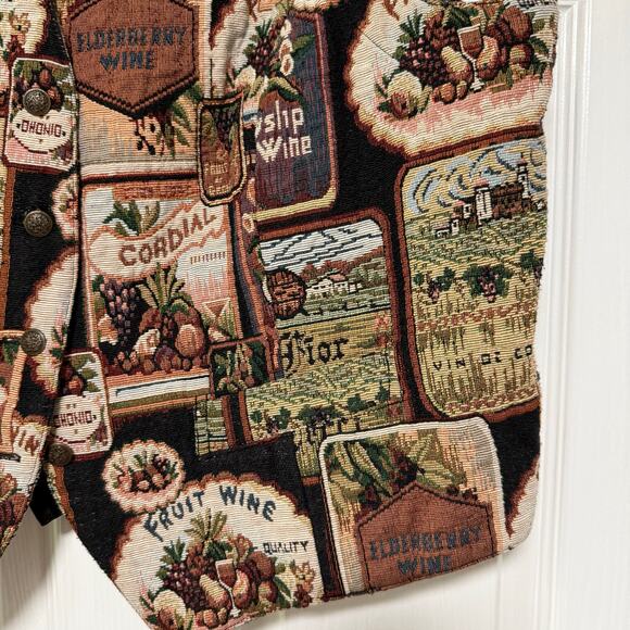 Karen Scott II Women's Wine Tapestry Vest Size 2X - Picture 9 of 12